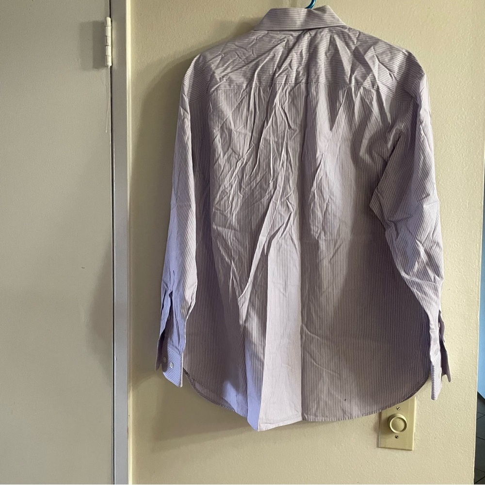 John Varvatos Men's Classic purple Striped Shirt size 16 1/2